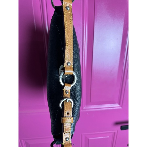 Vtg Y2K Coach Chelsea Pebble Leather Turnlock Top Bag Purse D05S-8A38 BLUE Navy - Picture 12 of 13